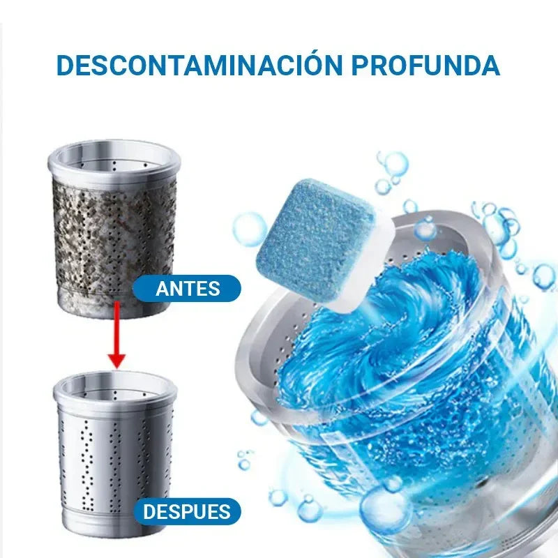 ✨2X1✨ Pastillas Premium para Lavadora ⚡ – ✅ Limpieza Profunda & Adiós al Mal Olor 🧼