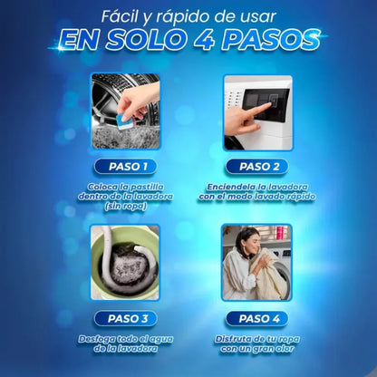 ✨2X1✨ Pastillas Premium para Lavadora ⚡ – ✅ Limpieza Profunda & Adiós al Mal Olor 🧼