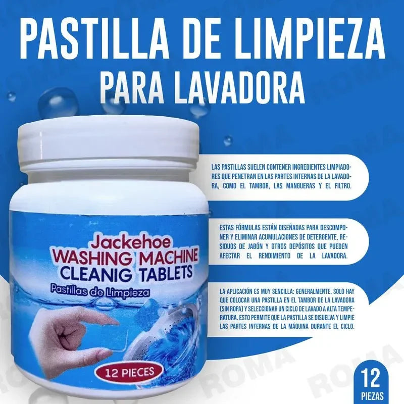 ✨2X1✨ Pastillas Premium para Lavadora ⚡ – ✅ Limpieza Profunda & Adiós al Mal Olor 🧼